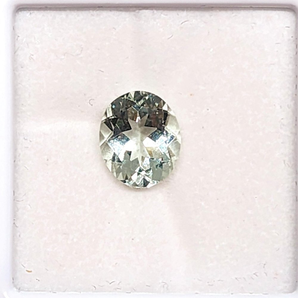 Natural Montezuma Prasiolite (Green Amethyst) loose gemstone 3.66 cts 12x10mm